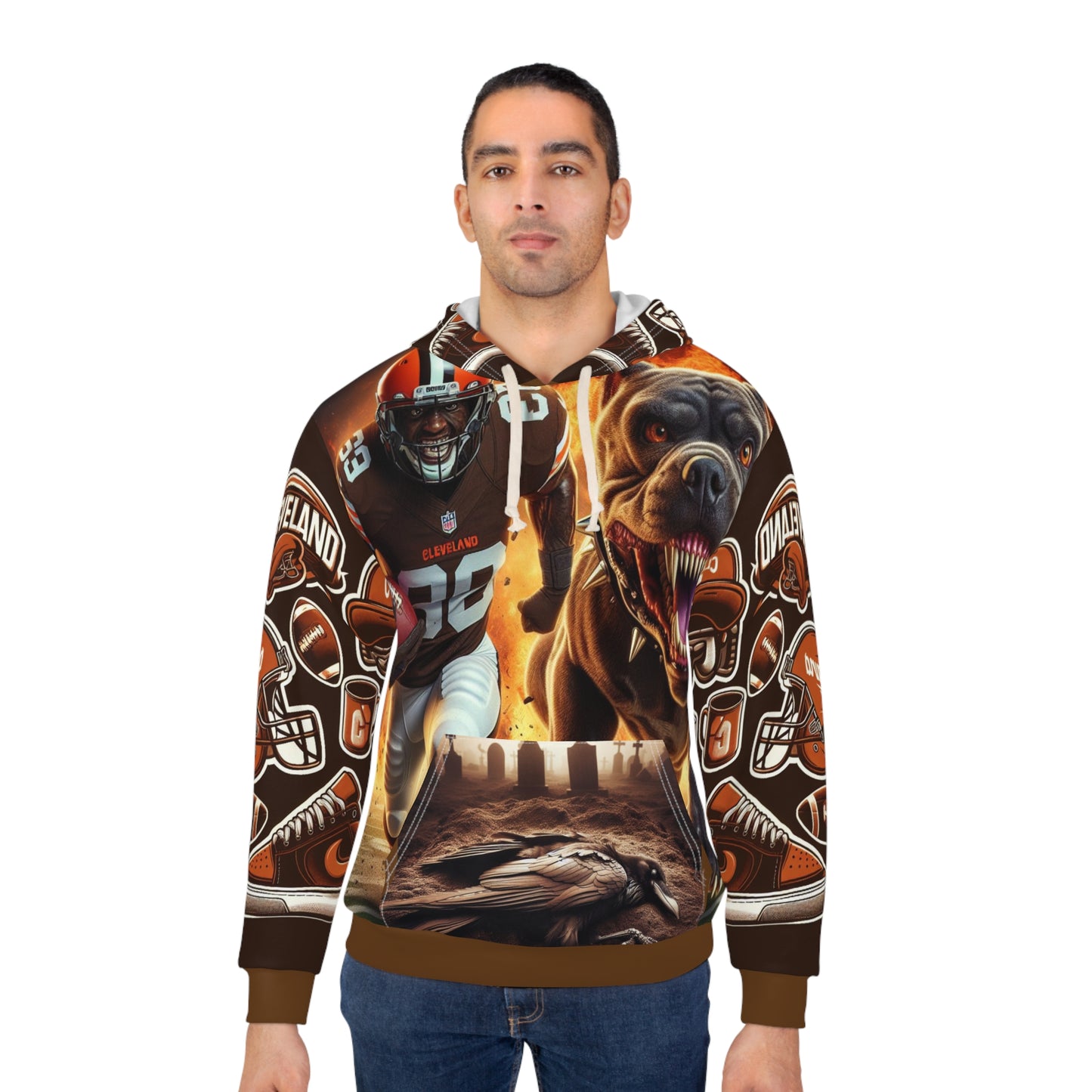 Brown city hoodie