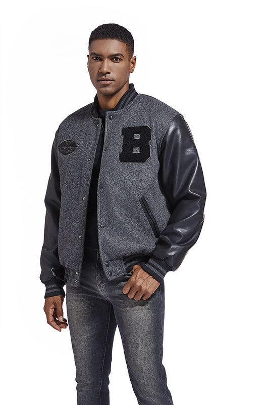American Baseball Jacket Casual Embroidery Stitching