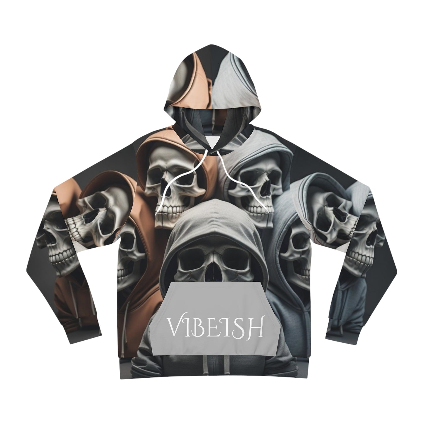 Straight skull hoodie