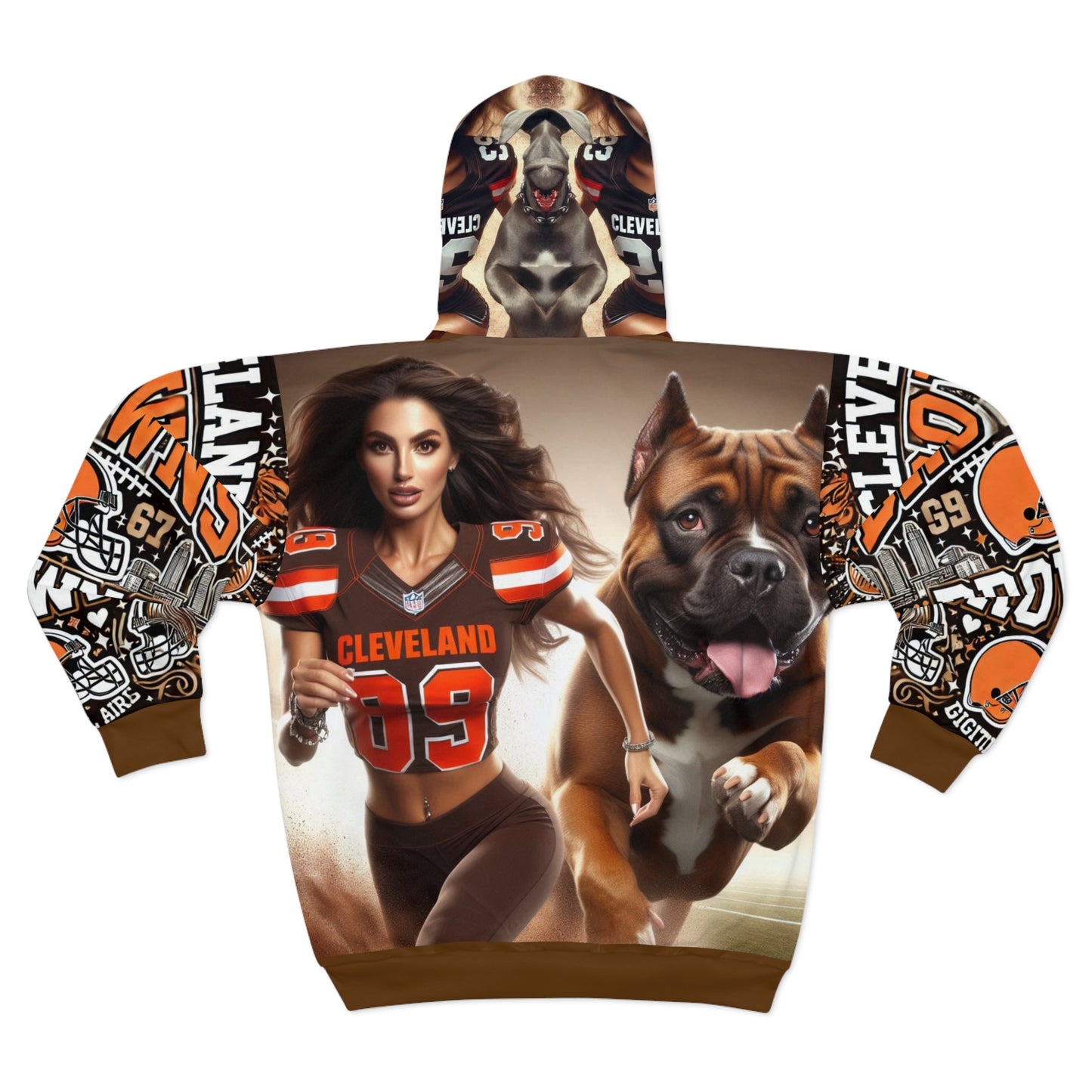 Female Brown hoodie