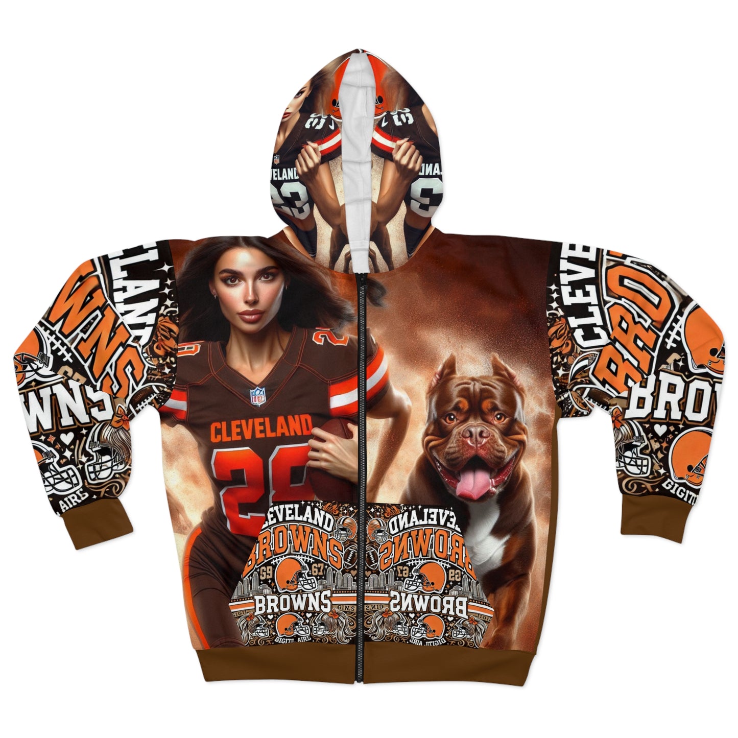 Female Brown hoodie