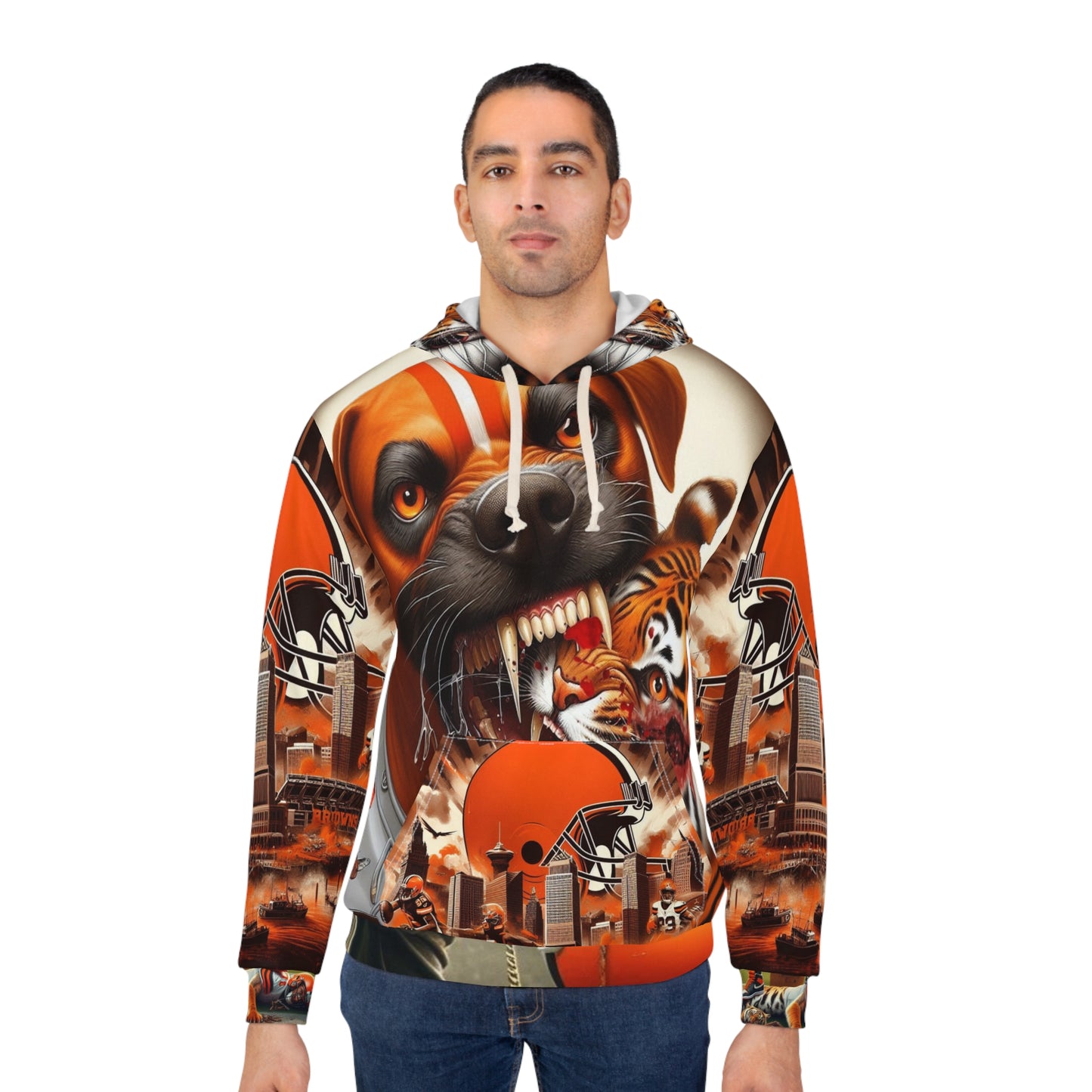 Brown street hoodie 2