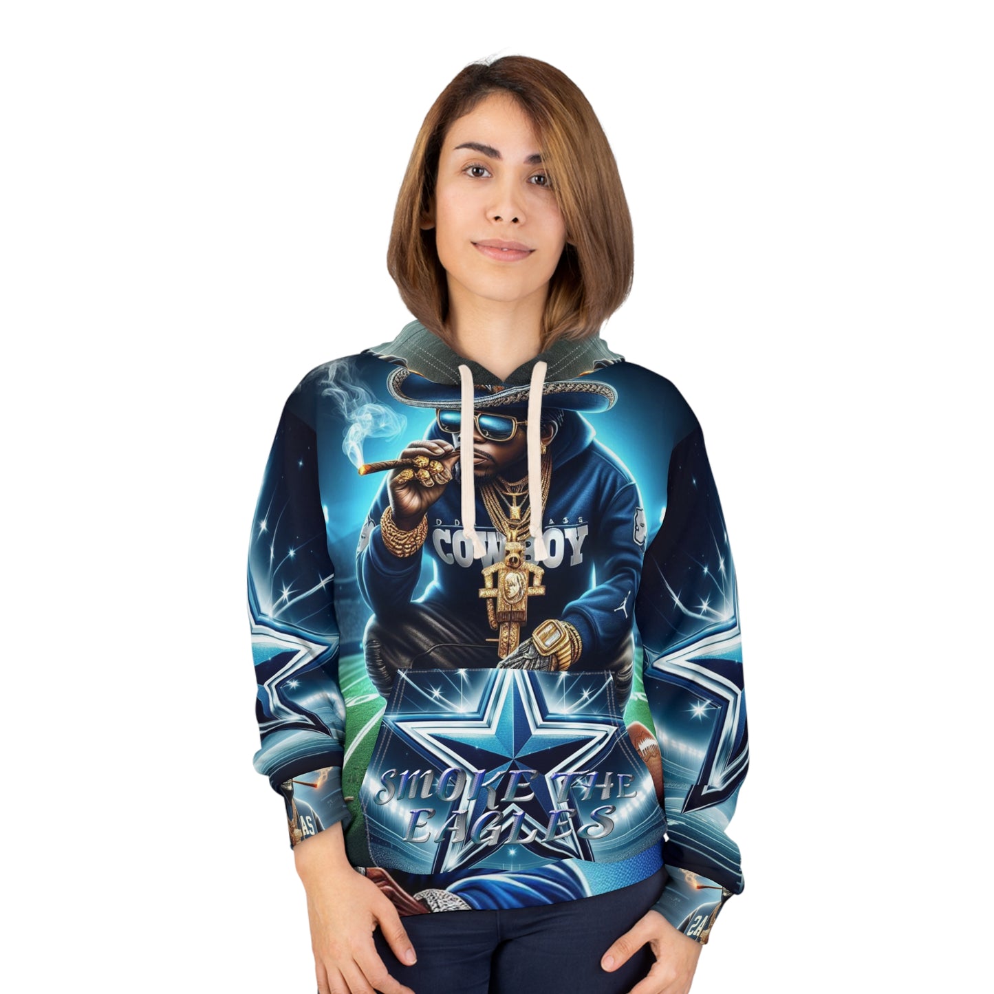 VIBEISH smoke the eagles hoodie