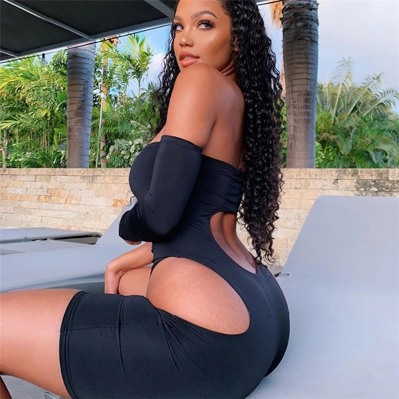 Women's Cross-tie Sexy Backless Slim-fit Jumpsuit