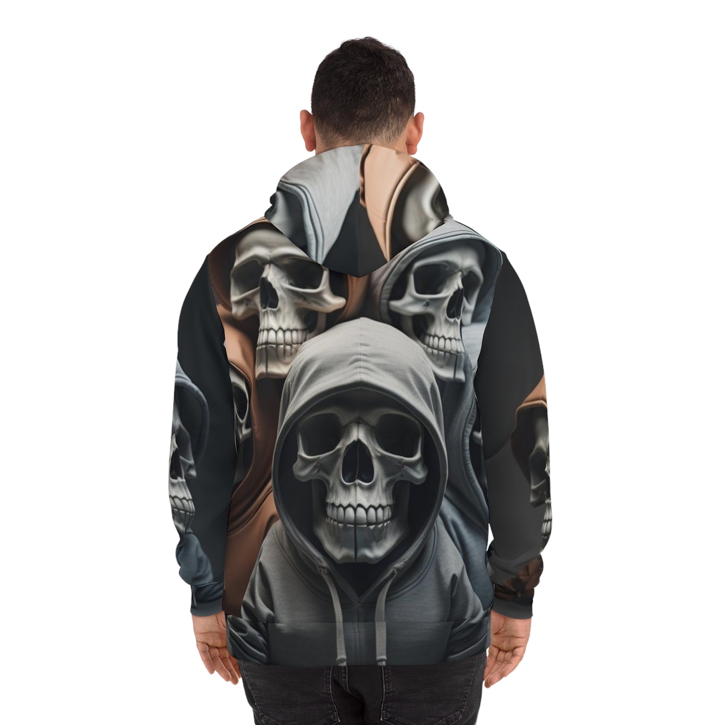 Straight skull hoodie