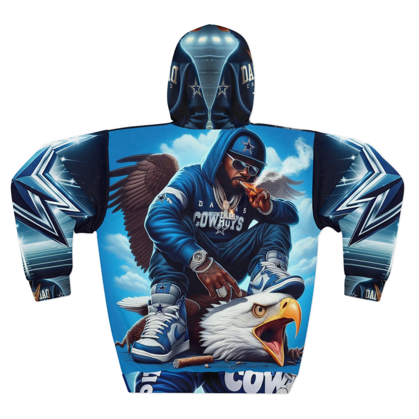 VIBEISH smoke the eagles hoodie