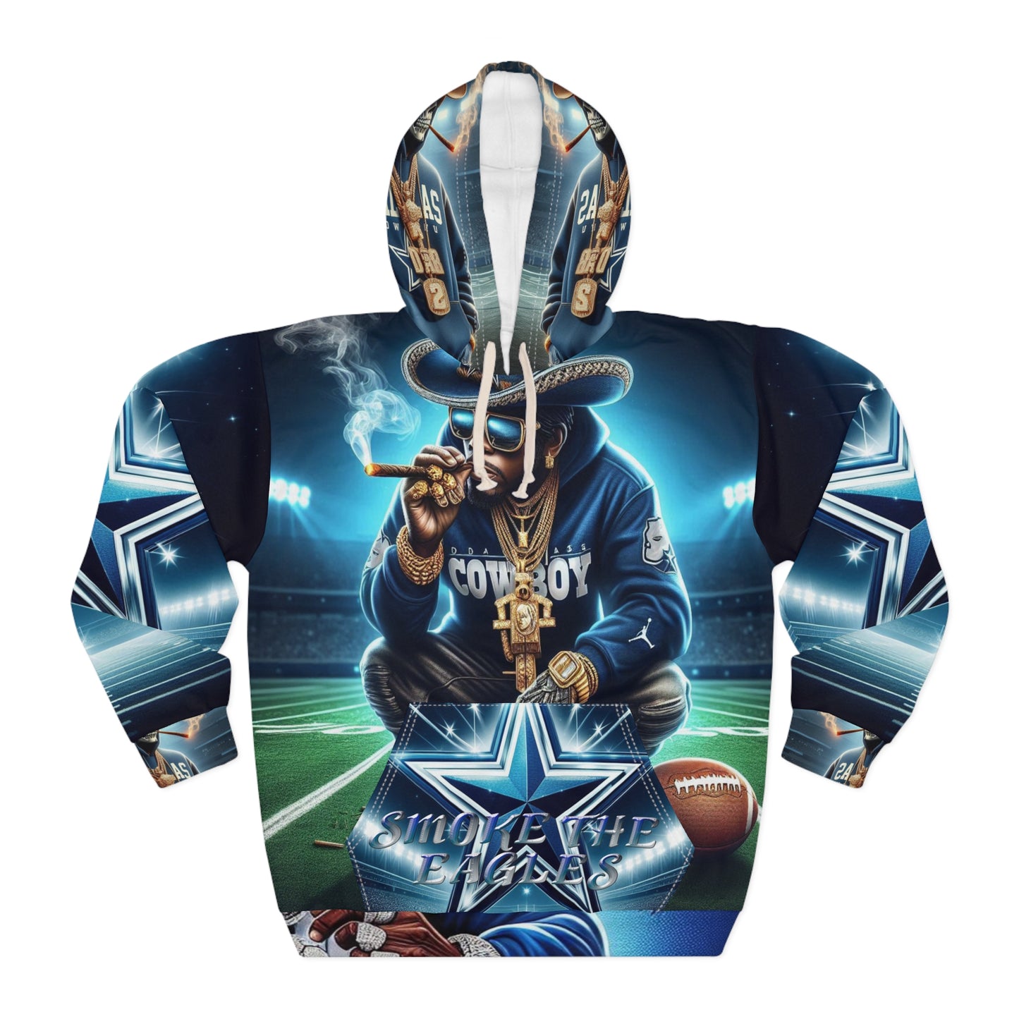 VIBEISH smoke the eagles hoodie
