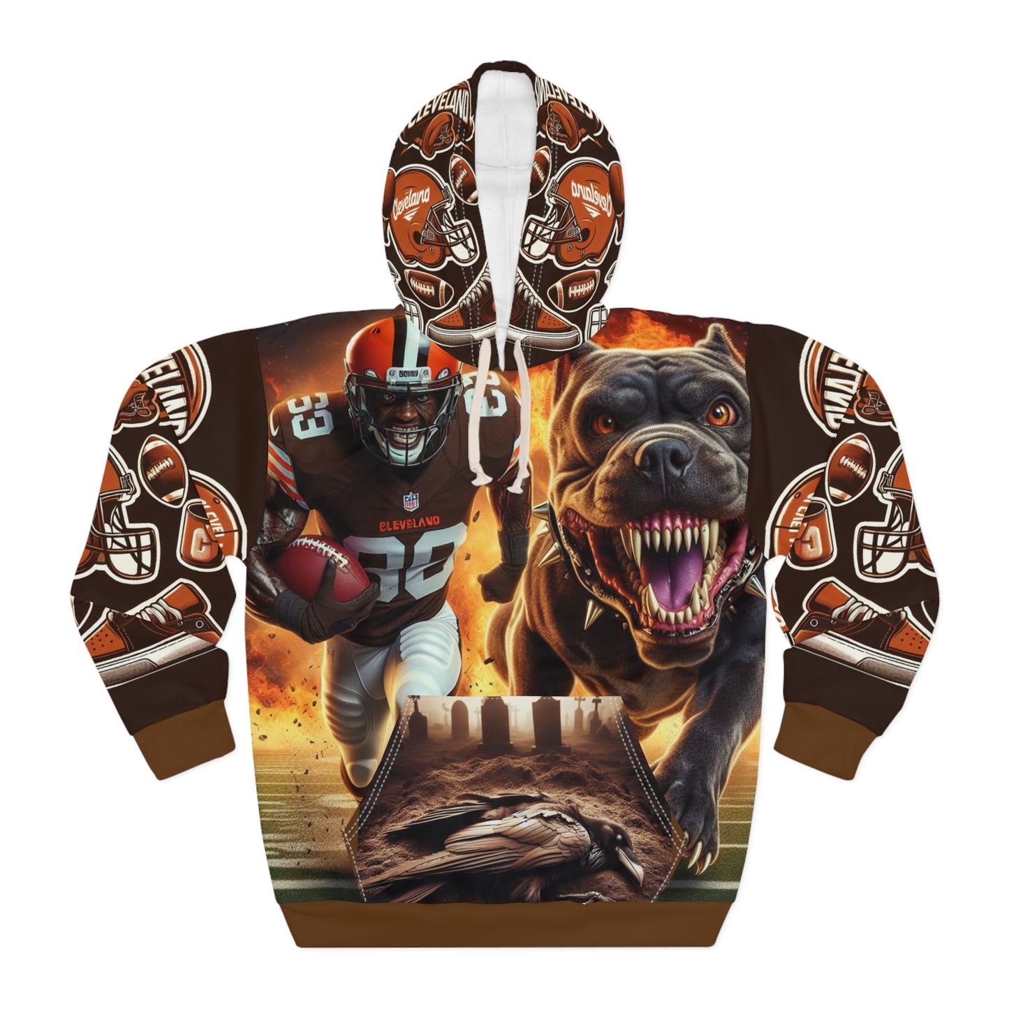 Brown city hoodie