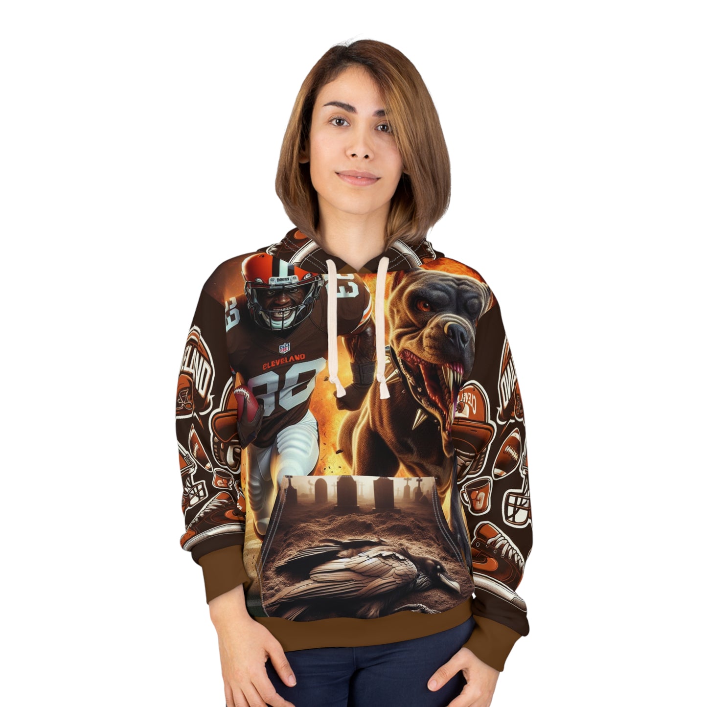 Brown city hoodie
