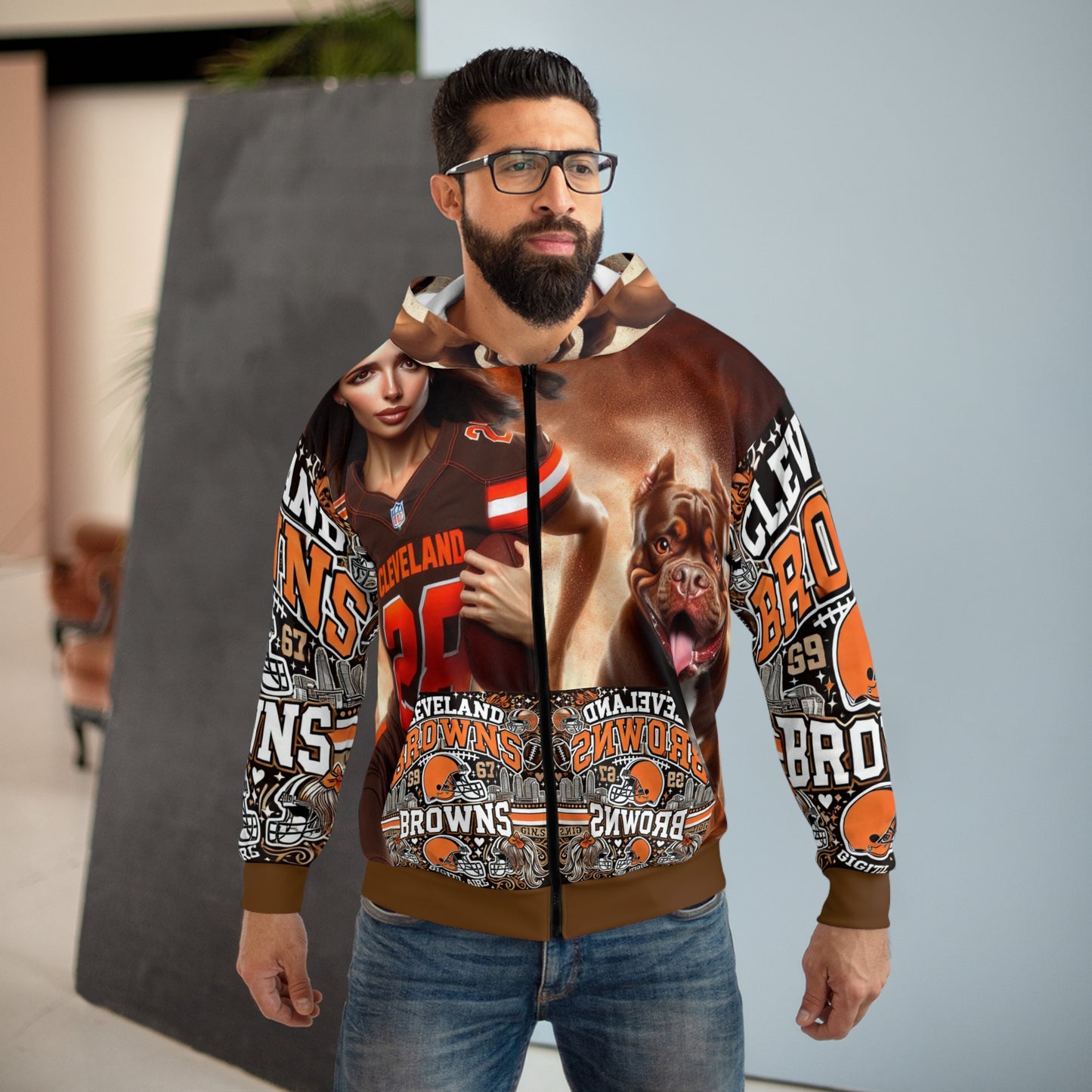 Female Brown hoodie