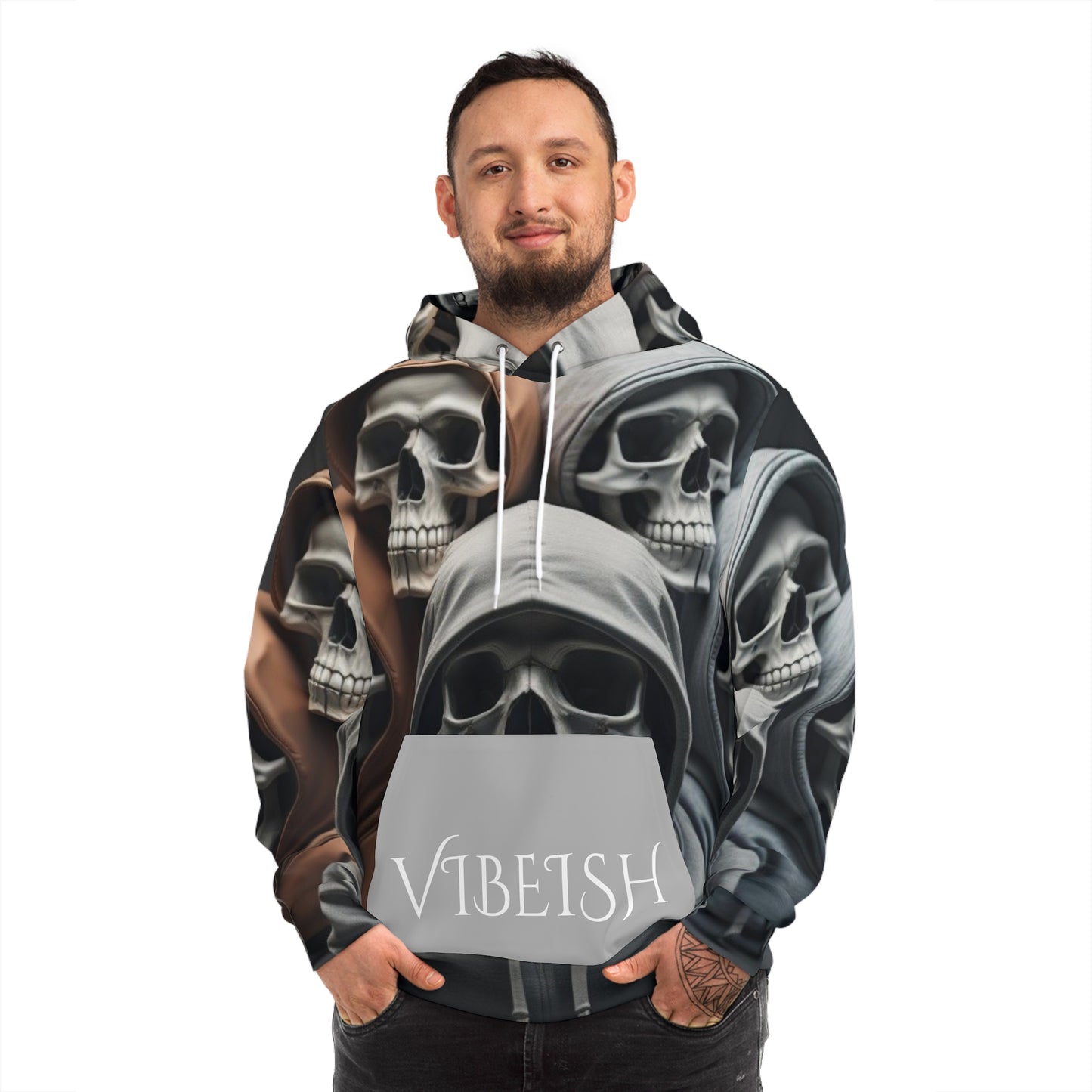Straight skull hoodie