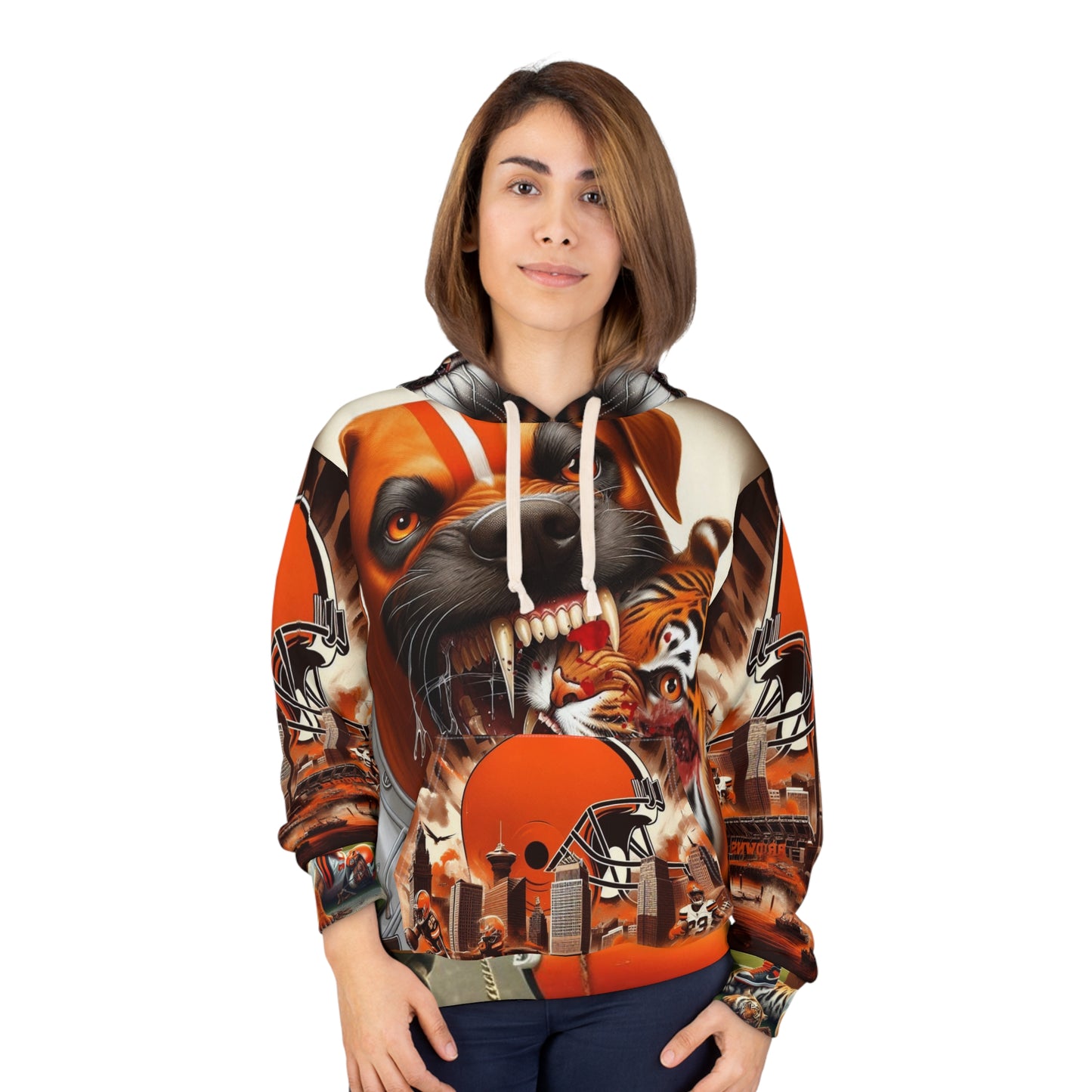 Brown street hoodie 2