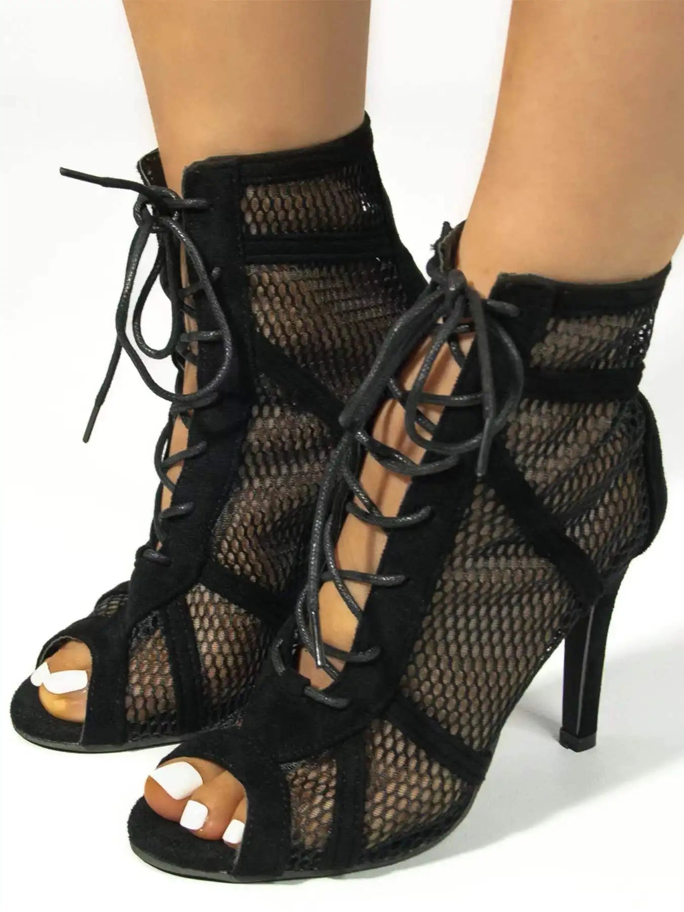 VIBEISH Latin Dance Shoes Women Girls Pole Ladies Dancing Shoes High Heels bd Competition White Latina Boots Party adjustable instep