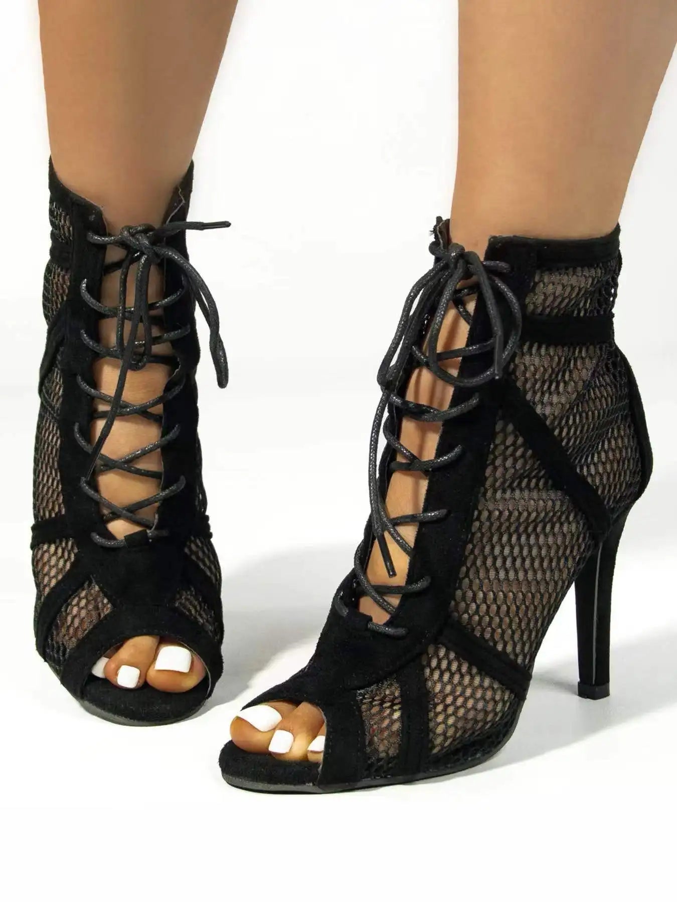 VIBEISH Latin Dance Shoes Women Girls Pole Ladies Dancing Shoes High Heels bd Competition White Latina Boots Party adjustable instep
