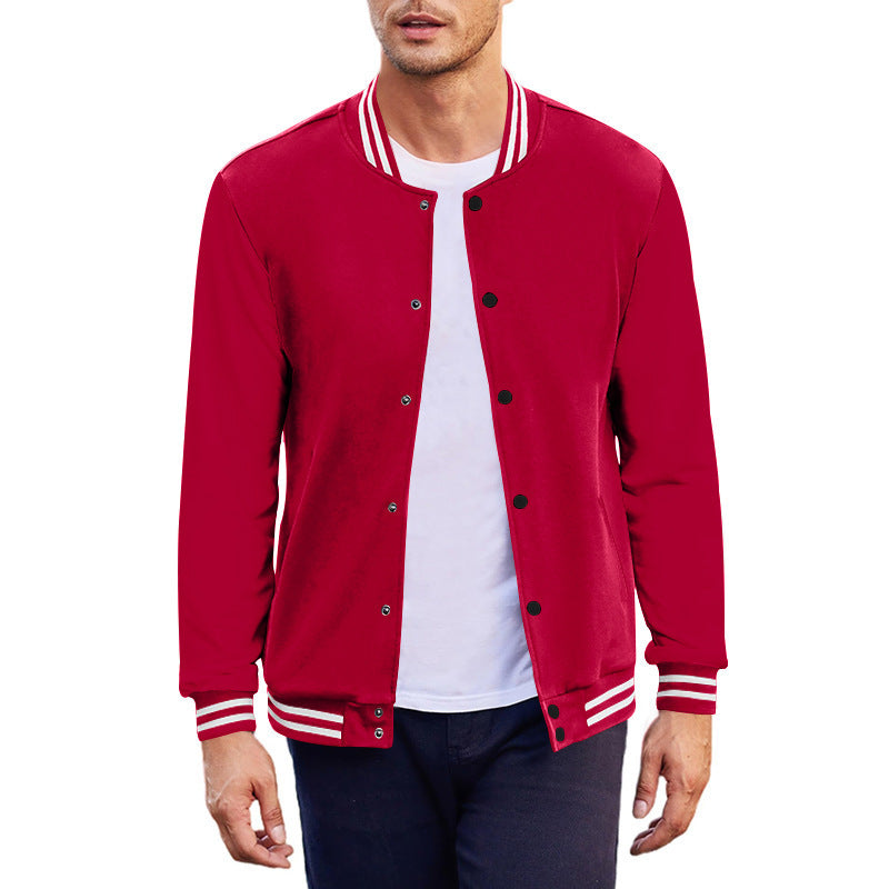 VIBEISH Men's Baseball Uniform Flight Jacket